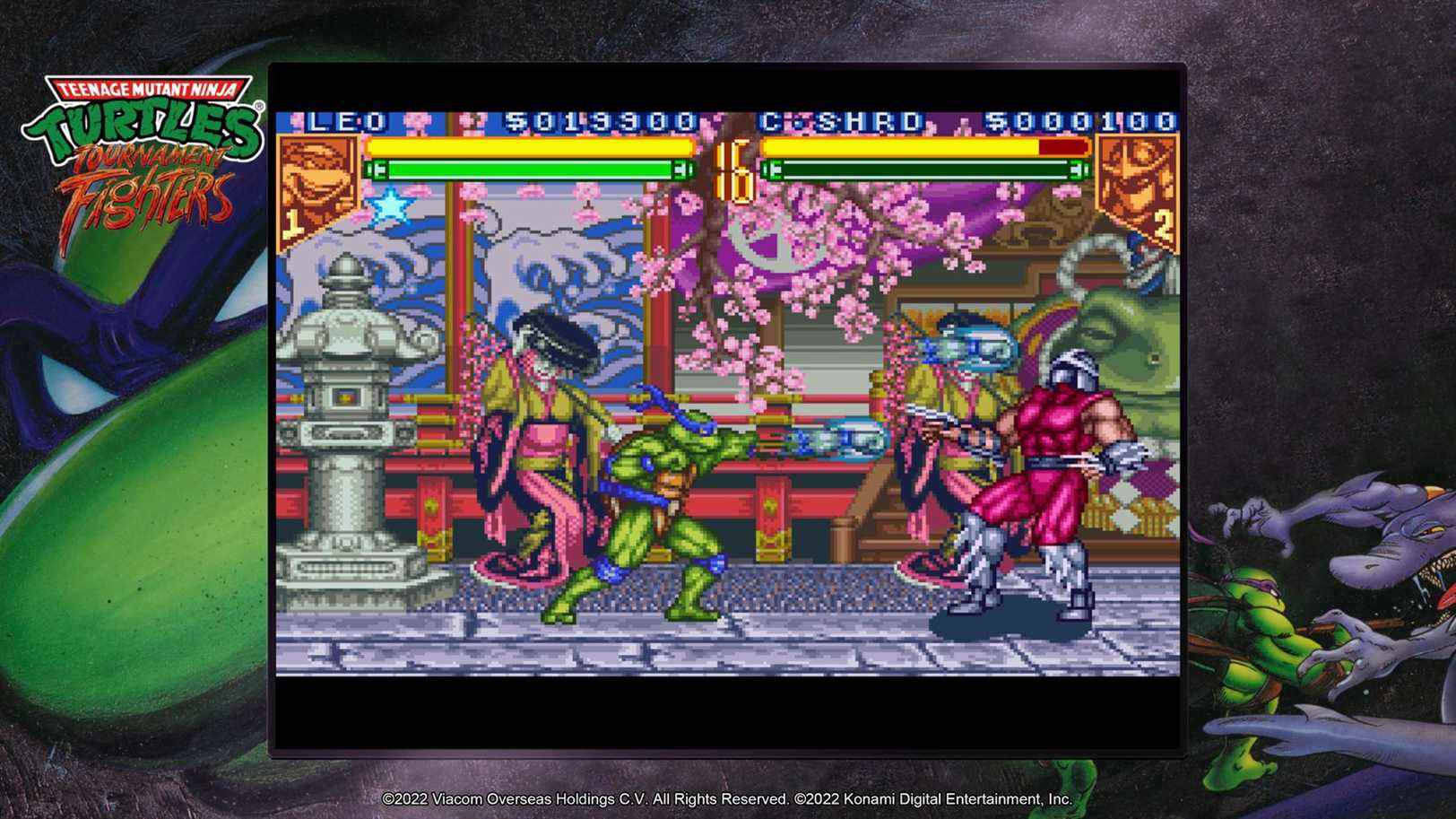 Capture d'écran TMNT Tournament Fighters SNES