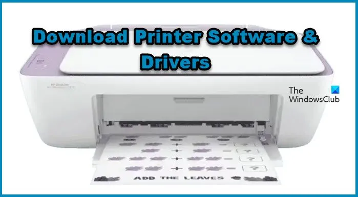 Télécharger le logiciel et les pilotes de l'imprimante