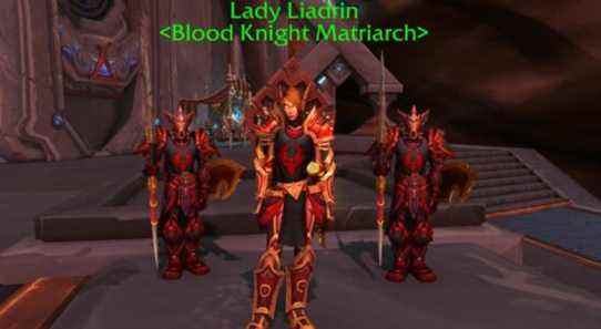 wow sl ee blood elf lady liadrin blood matriarch heritage quest