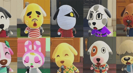 acnh villagers singing at microphone animal crossing new horizons music