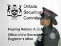 Agent des services de police de Toronto à la Commission des valeurs mobilières de l'Ontario.  
