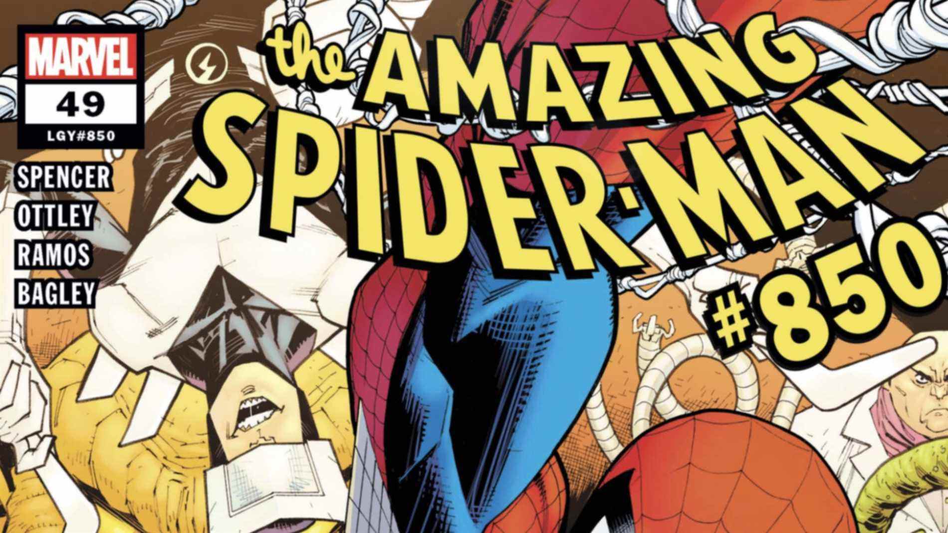 Extrait de couverture de l'incroyable Spider-Man # 850