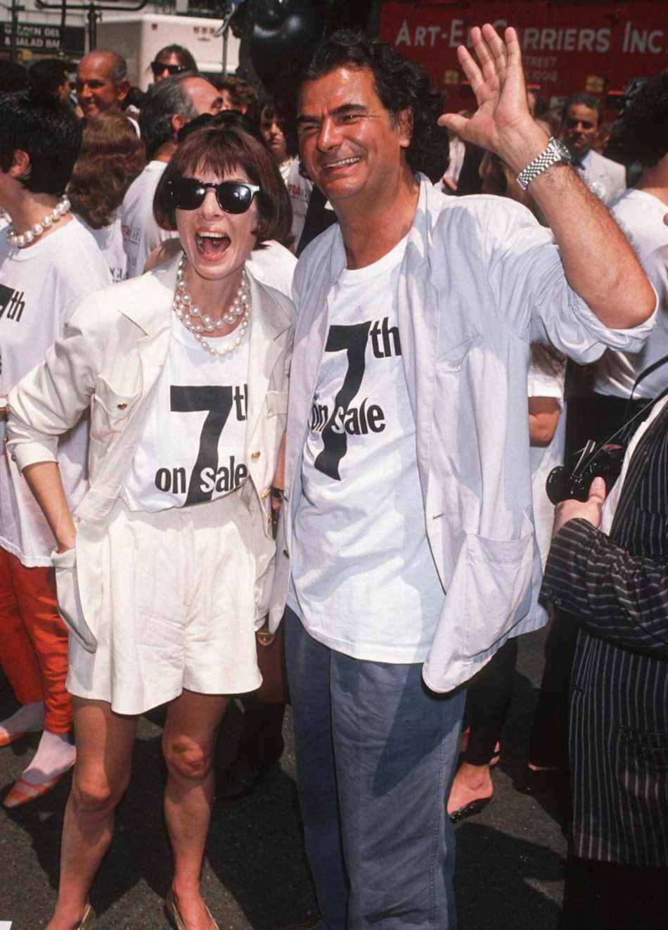 Patrick Demarchelier et la rédactrice en chef de Vogue Anna Wintour en 1990 - Ron Galella, Ltd./Ron Galella Collection via Getty Images