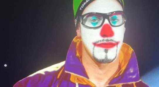 Ali G in Joker makeup