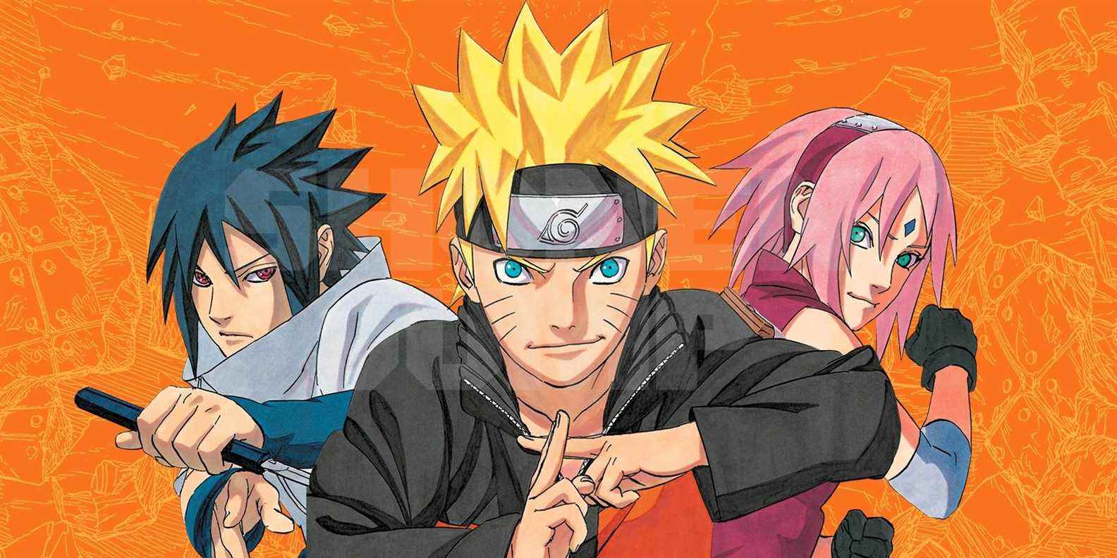 Naruto Sasuke et Sakura dans le manga Naruto