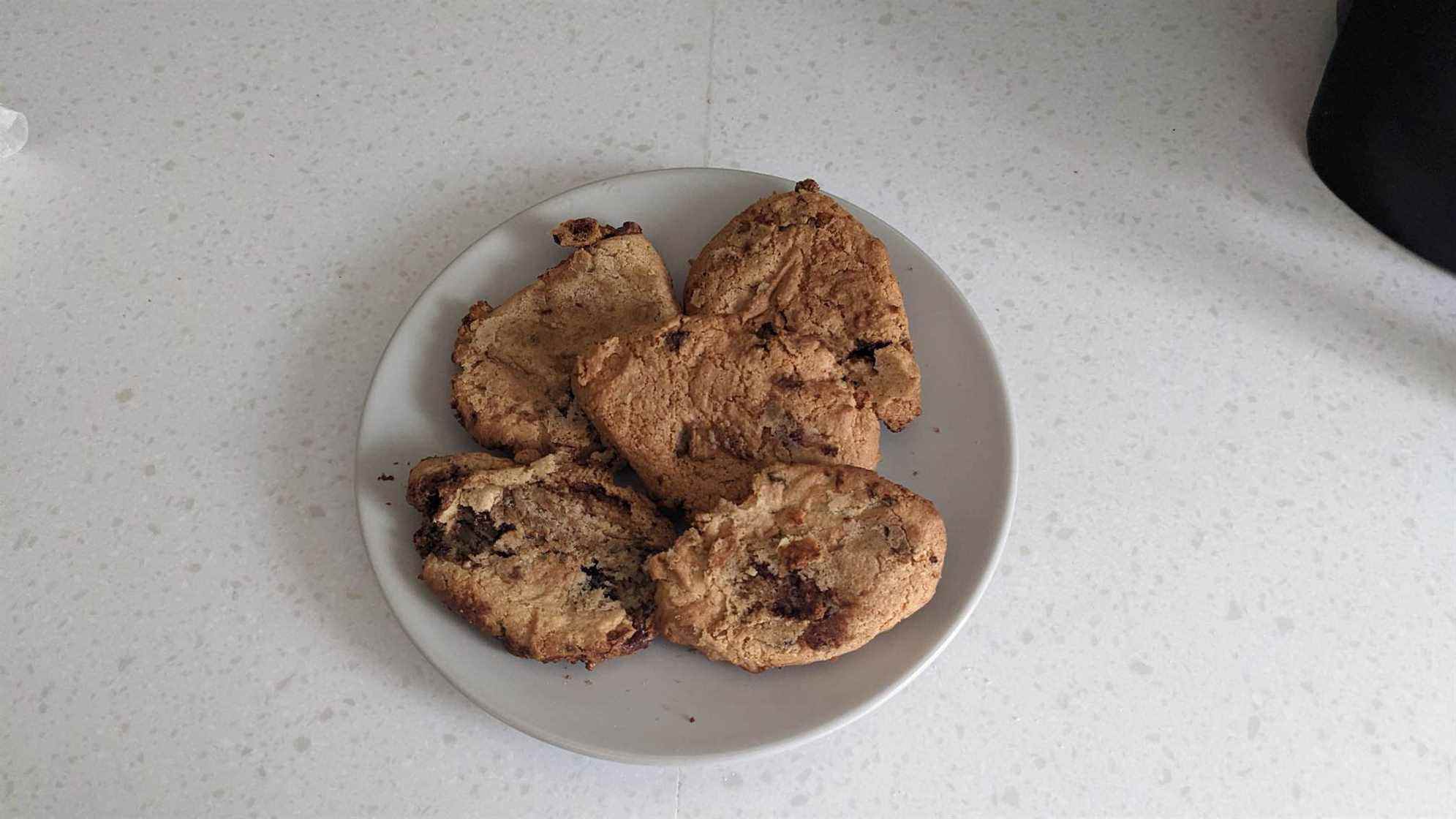 Biscuits sur assiette