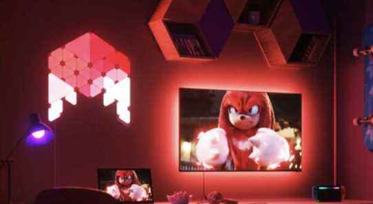 Illuminez votre salle de jeu avec style avec le nouveau kit Sonic The Hedgehog de Nanoleaf