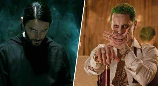 Jared Leto as Morbius and Jared Leto as the Joker