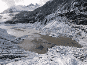Le site d'un glissement de terrain de novembre 2020 dans Elliot Creek, dans le centre de la Colombie-Britannique