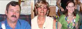 De gauche à droite, Jack Chandler, 65 ans, et Evelynn Kaye Chandler, 69 ans, et leur fille, l'ex-petite amie de Titus, Tiffany Eichor, 43 ans, ont été abattus à leur domicile de Beggs, Oklahoma en septembre 2019.