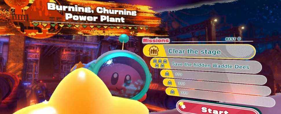 Kirby and the Forgotten Land- Burning, Churning Power Plant 1