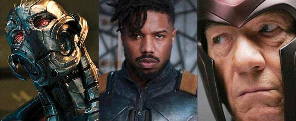 Ultron, Killmonger, and Magneto, three villains with great origin stories