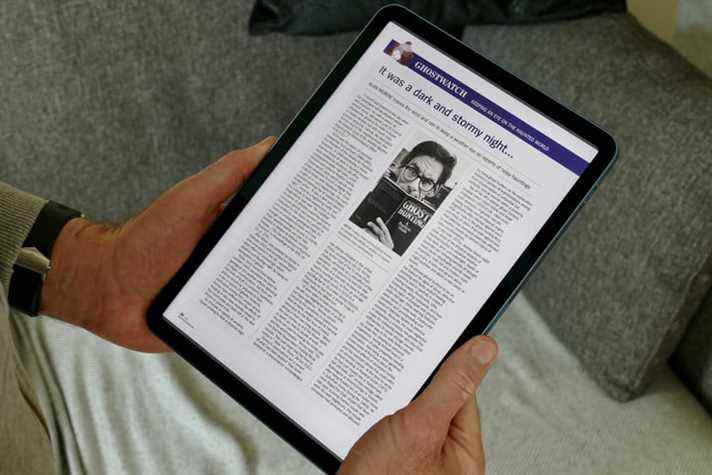 Magazine Kindle consulté sur l'iPad Air 5.