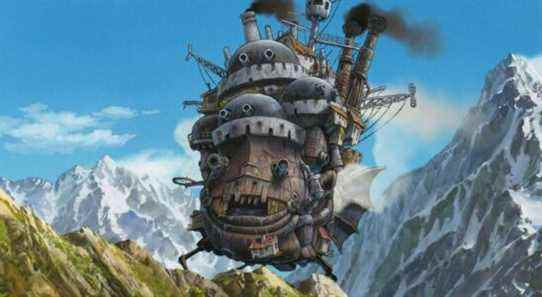 Howl's Moving Castle as seen in the Studio Ghibli film