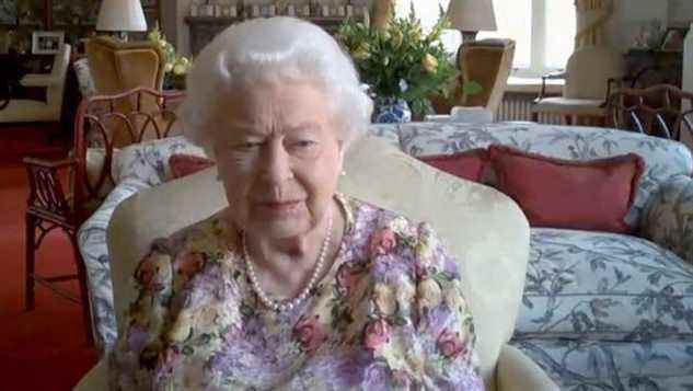Appel vidéo de la reine aux soignants