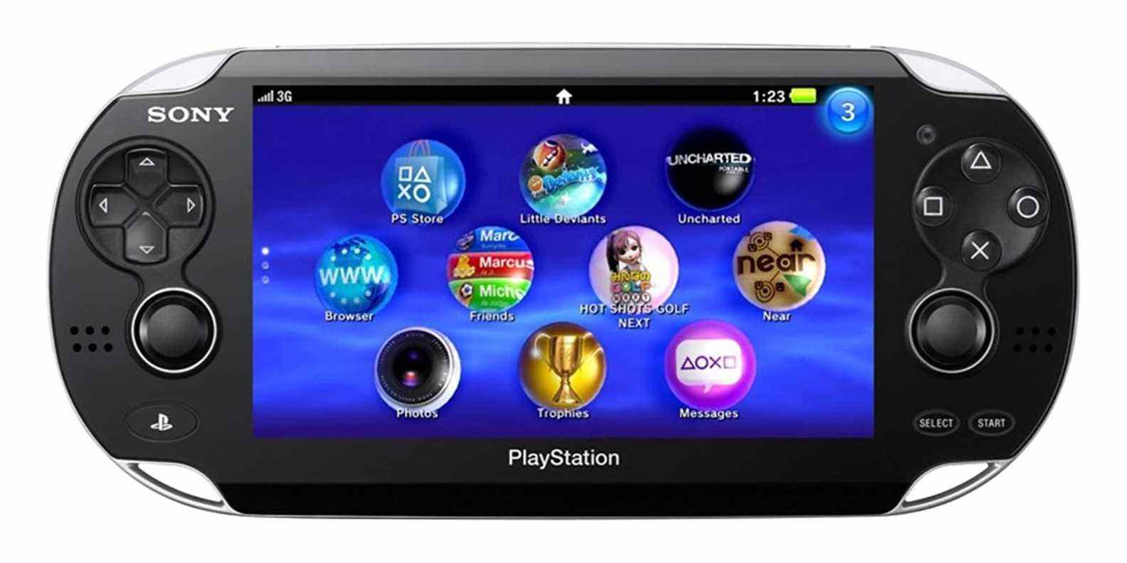 Une photo montrant la PlayStation Vita