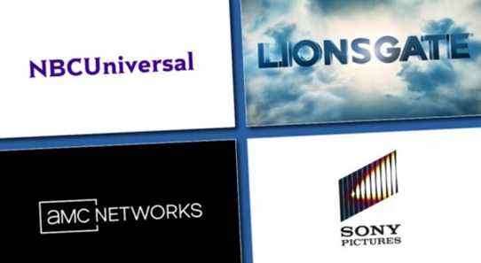 NBCUniversal, Lionsgate, AMC Networks, and Sony Pictures logos