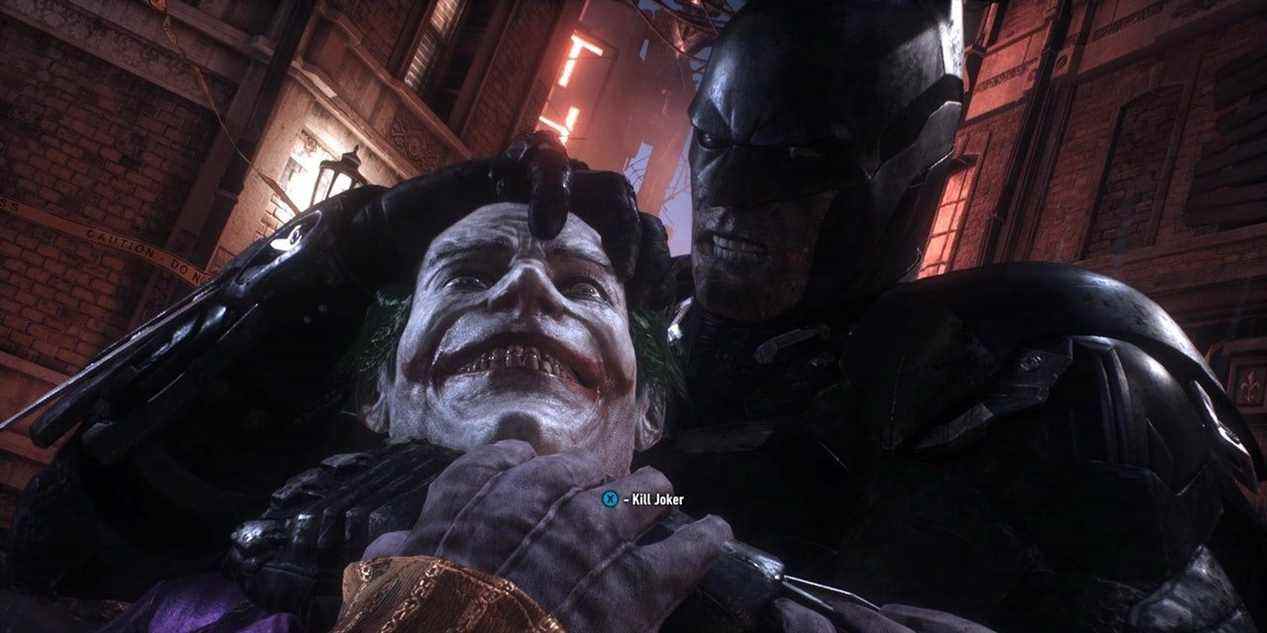 Le Joker et Batman dans Batman : Arkham Knight