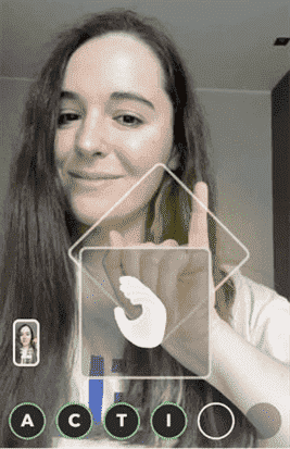 Filtre alphabétique Snapchat ASL