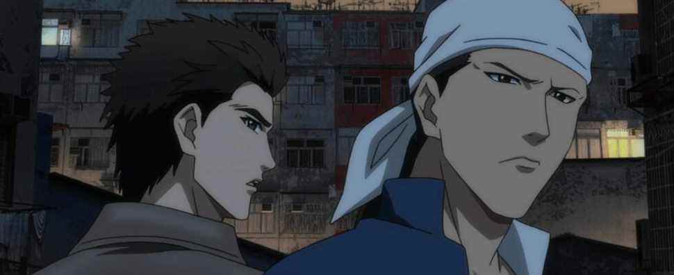 Ryo and Ren close-up in Shenmue anime