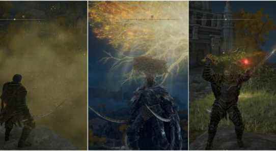 Elden Ring - collage of poison mist, serpentbone blades, and poison armament