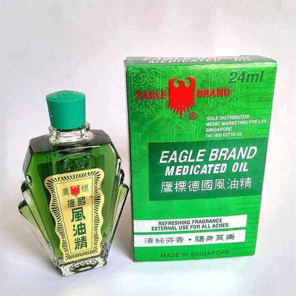 Huile médicamenteuse Eagle Brand (Feng You Jing), 24 mL