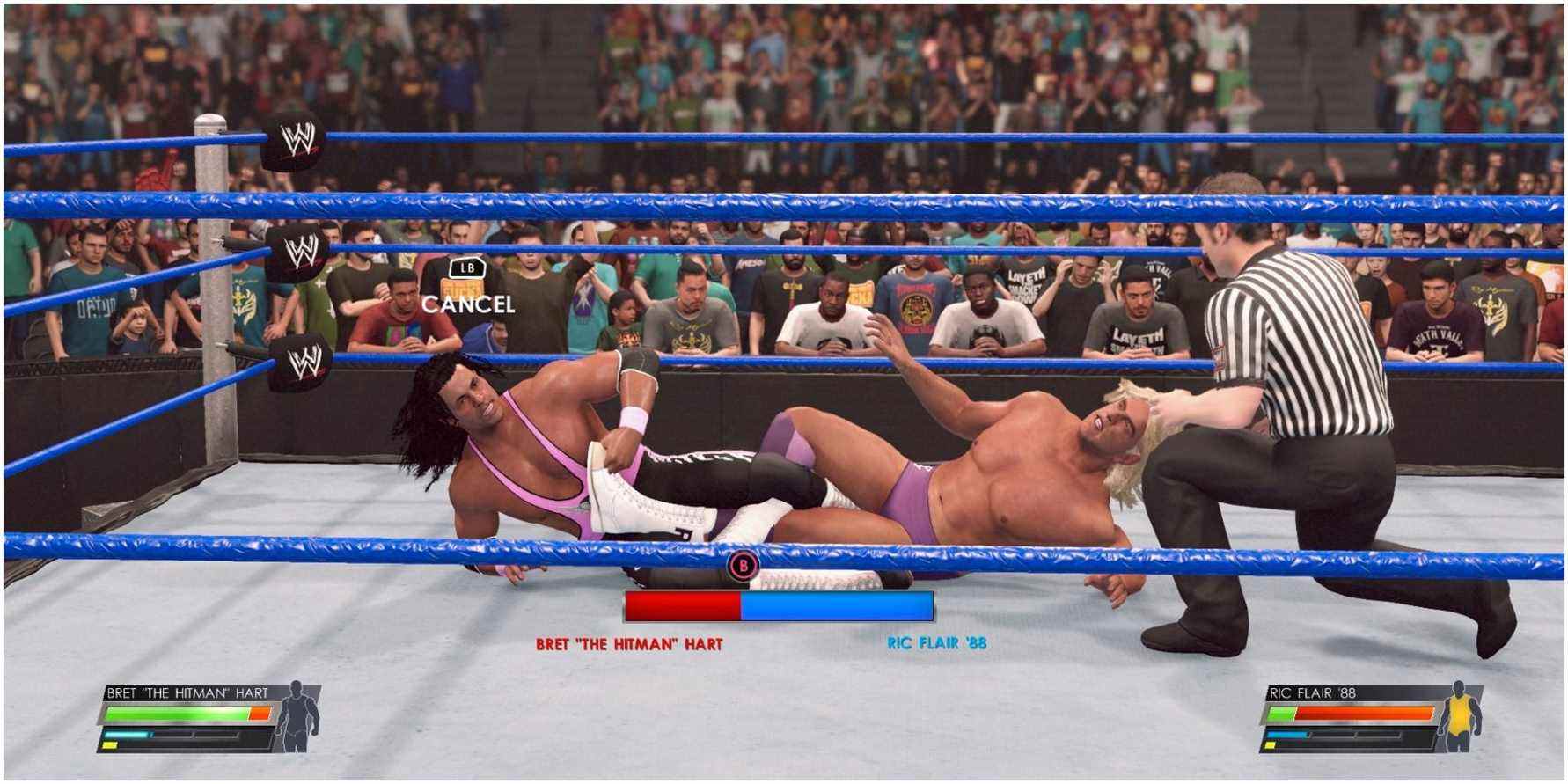 WWE-2K22-Bret-obtient-le-Figure-Four-on-Flair-1