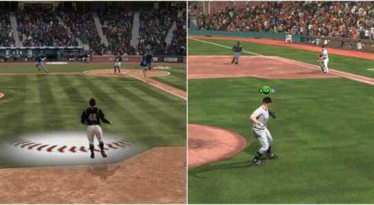 MLB The Show 22 Fielding Tips Collage