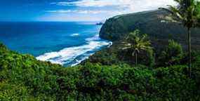 Panorama de la côte nord de la grande île, Hawaii.  GETTY IMAGES