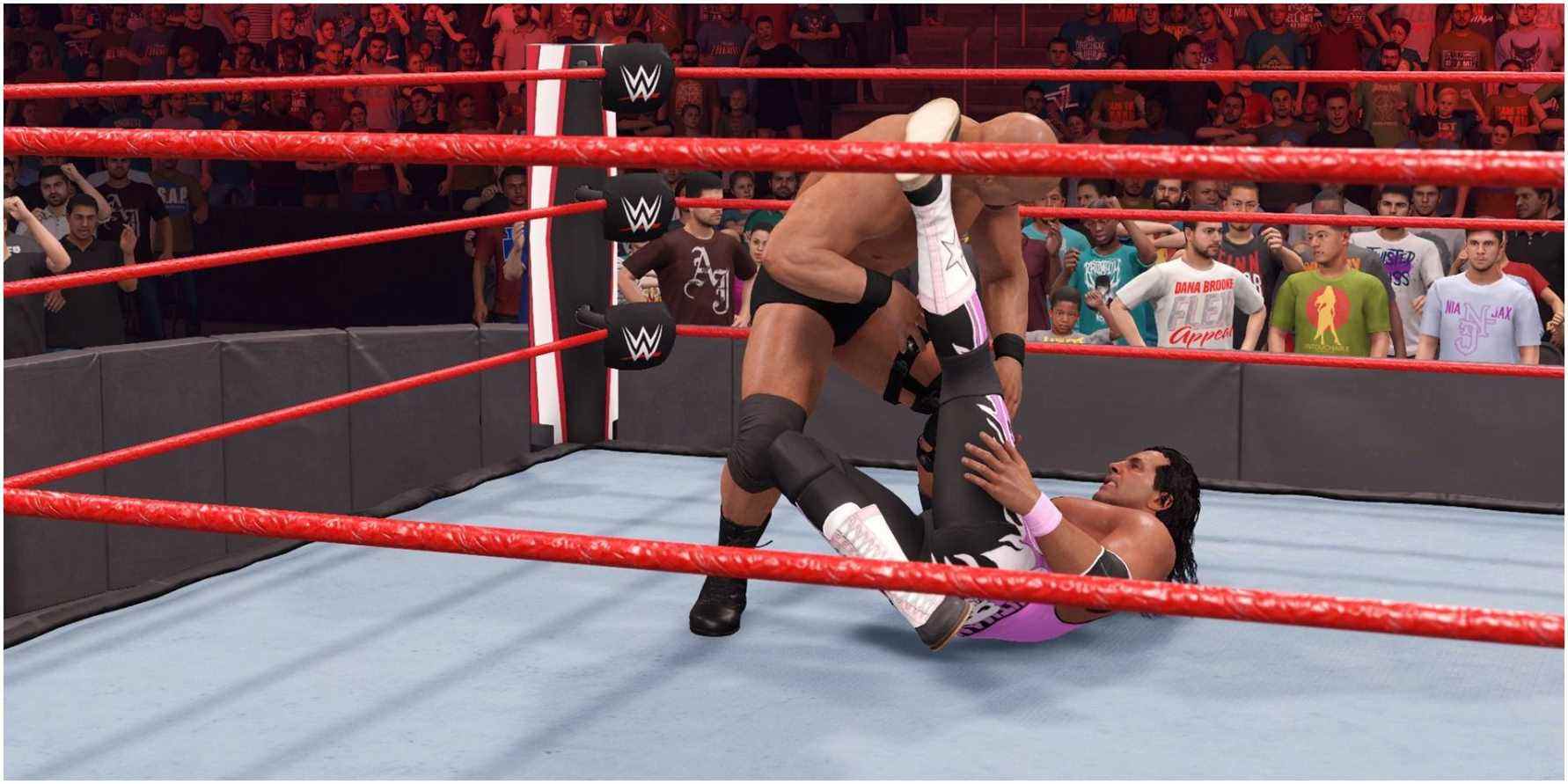 WWE 2K22 Bret utilise une contre-attaque d'évasion rapide