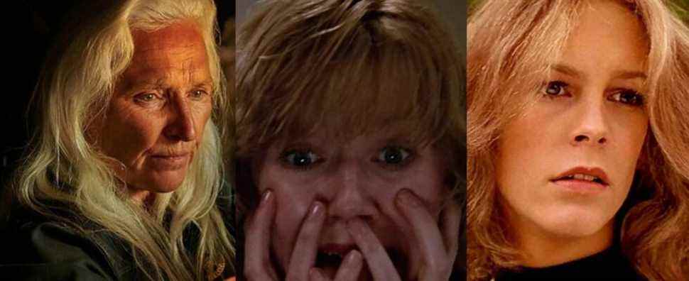 Laurie Strode In Halloween, Sally Hardesty in Texas Chainsaw Massacre and Alice Hardy in Friday The 13th Part 2