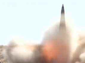 Lancement d'essai en août 2019 d'un missile Iskander à courte portée à capacité nucléaire sur le champ de tir militaire de Kapustin Yar près de la ville d'Astrakhan, en Russie.