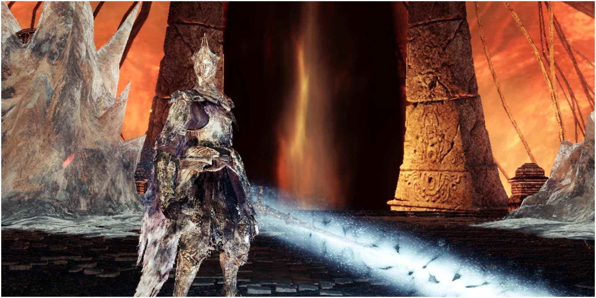 Le roi d'ivoire brûlé dans Dark Souls 2