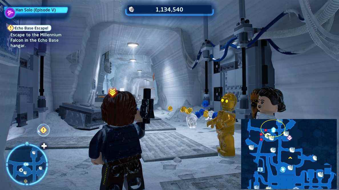 Lego Star Wars : La saga Skywalker Hoth - Capture d'écran Echo Base Escape