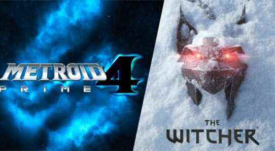 The logo for Metroid Prime 4, a blue nebula in the shape of an