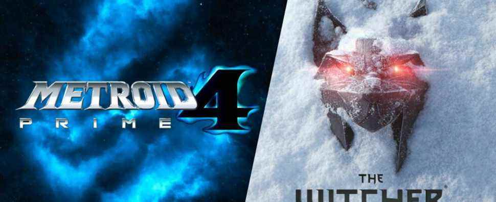 The logo for Metroid Prime 4, a blue nebula in the shape of an