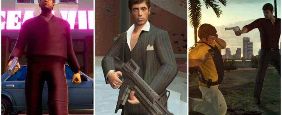 Grand Theft Auto Vice City, Scarface and The Godfather 2
