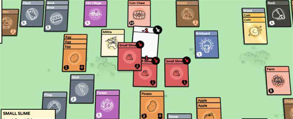 Stacklands est un jeu de construction de village doux joué avec des cartes
