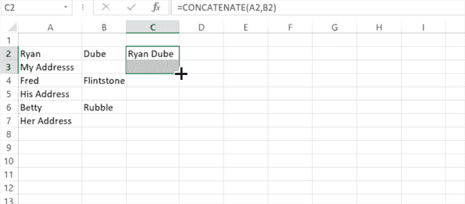 Feuille de calcul de remplissage automatique Excel
