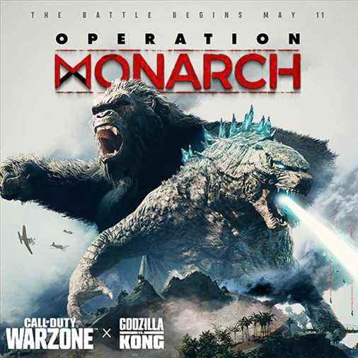 Call of Duty Warzone Operation Monarch avec Godzilla et King Kong alternatif 