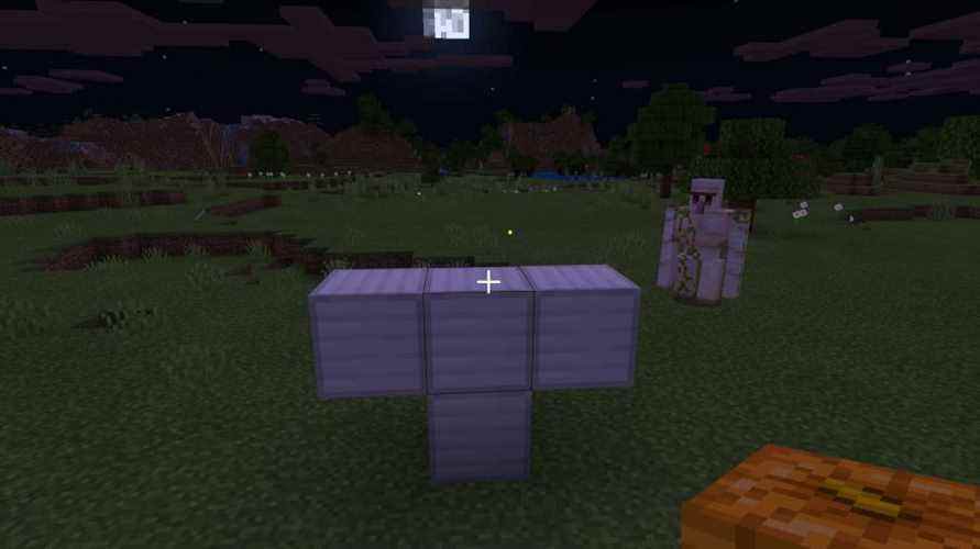 Créer un golem de fer dans Minecraft pour protéger le village en plaçant des blocs de fer puis en faisant éclater une citrouille sculptée sur le dessus.