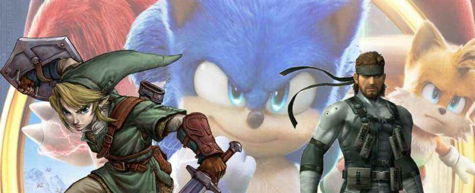 sonic the hedgehog 2 movie video game adaptations zelda metal gear