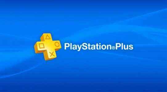 PS Plus logo with blue background