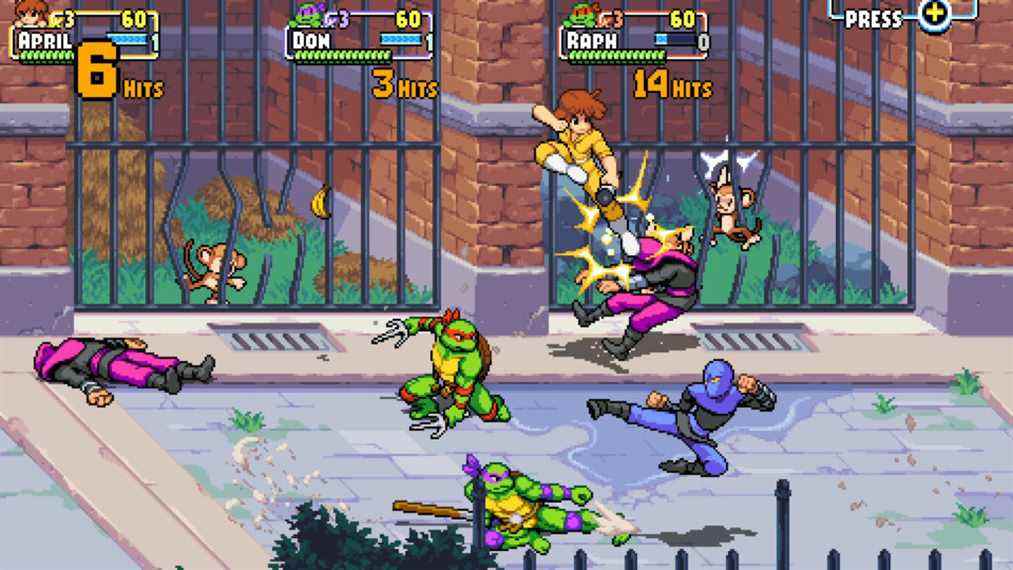 Aperçu de PAX East 2022 TMNT Teenage Mutant Ninja Turtles: Shredders Revenge aperçu Dotemu Tribute Games Shredder's Revenge