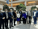 La ministre des Finances du Canada, Chrystia Freeland, au centre, pose avec d'autres ministres des Finances après une réunion du G20 à Washington, DC, le 20 avril 2022.