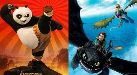 Kung Fu Panda and How To Train Your Dragon posters