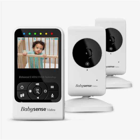 Babyphone vidéo compact avec 2 caméras
