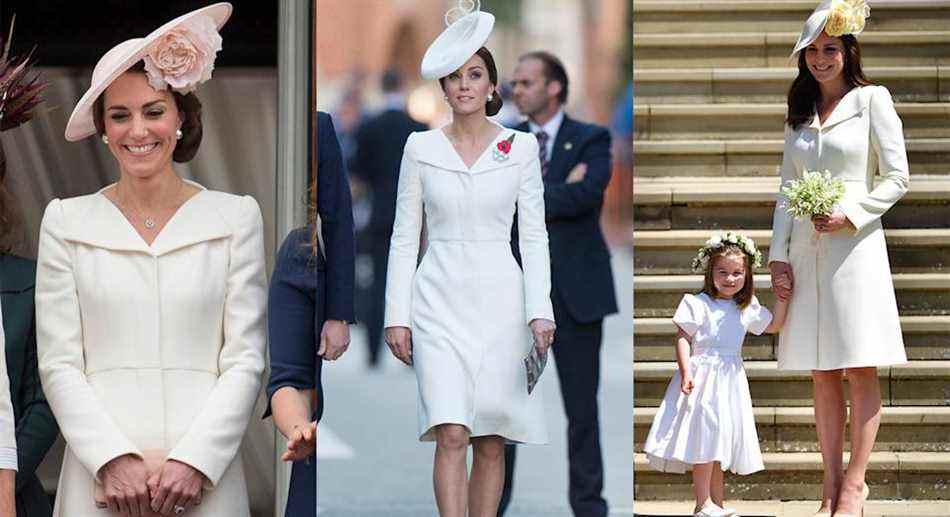 La duchesse de Cambridge a porté la même robe de style à de nombreuses reprises.  (Getty Images)