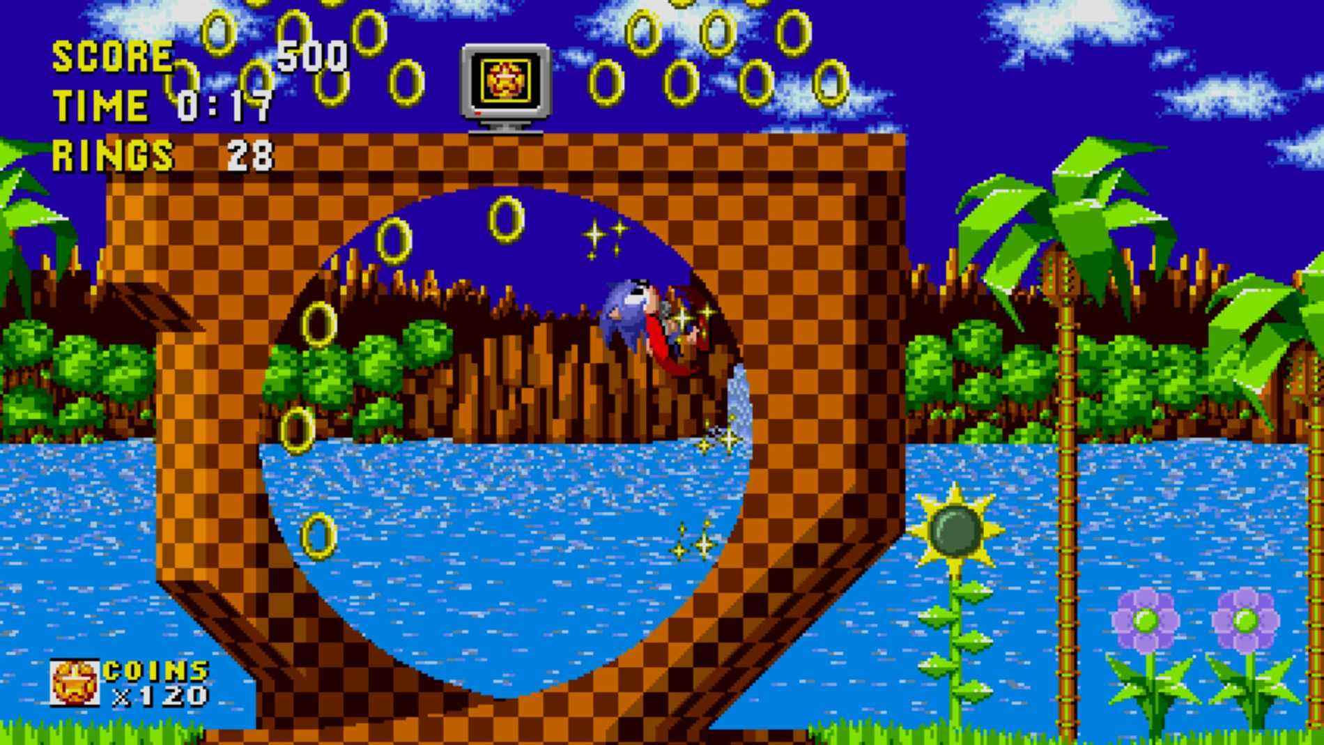 Sonic the Hedgehog 1 changeur de jeu physique en boucle loop-the-loops Sega Genesis Sonic Team