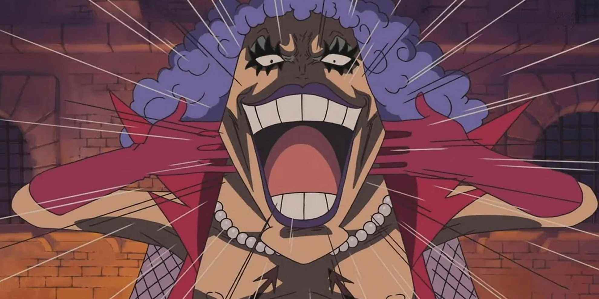 One Piece - Emperio Ivankov utilisant l'hormone Hormone d'eux-mêmes